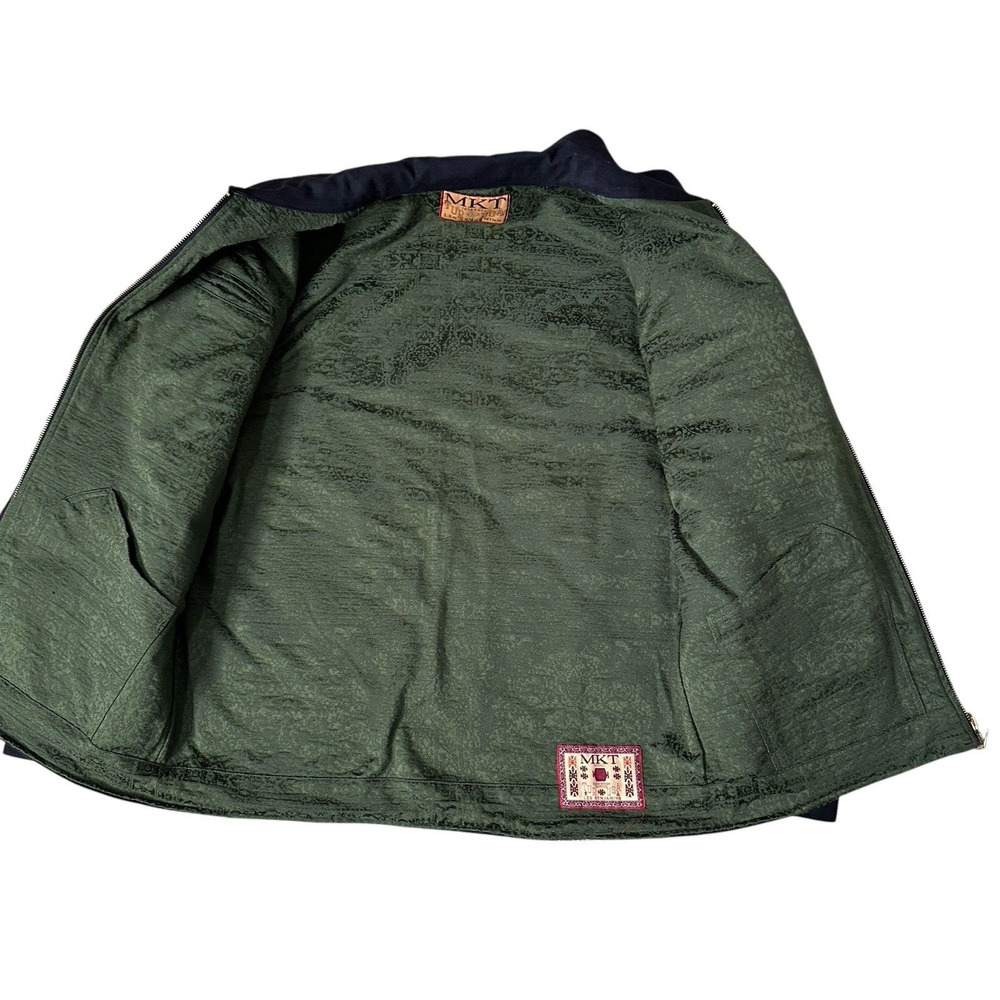Market Studios x LES BENJAMINS REVERSIBLE RUG JACKET Large Mens NWOT - Picture 6 of 9